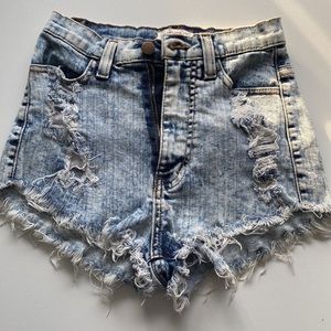 High Waisted Jean Shorts